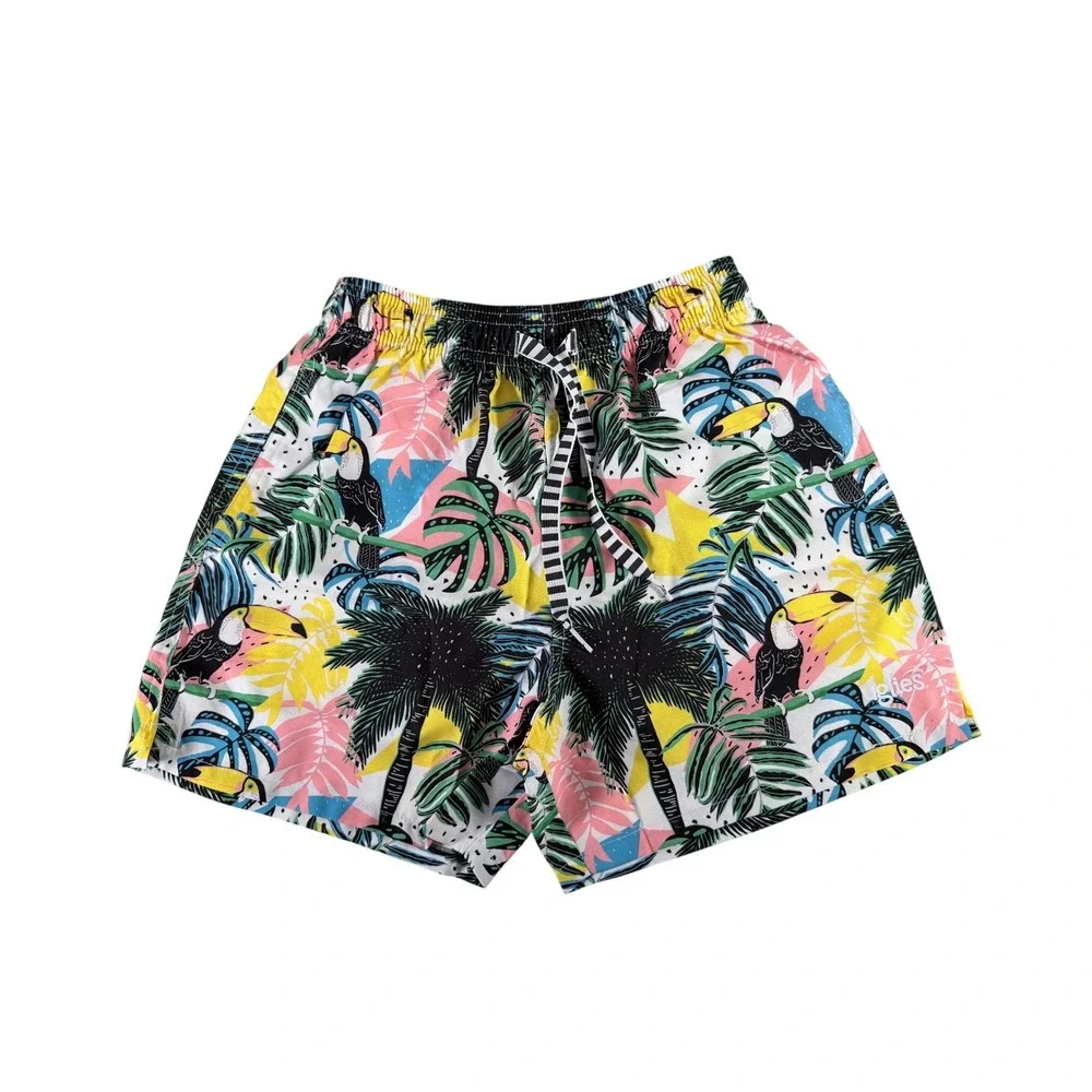 Dolfin Uglies Youth Jungle Party 5 Shorty Swim Shorts Size‎ YM Toucan New